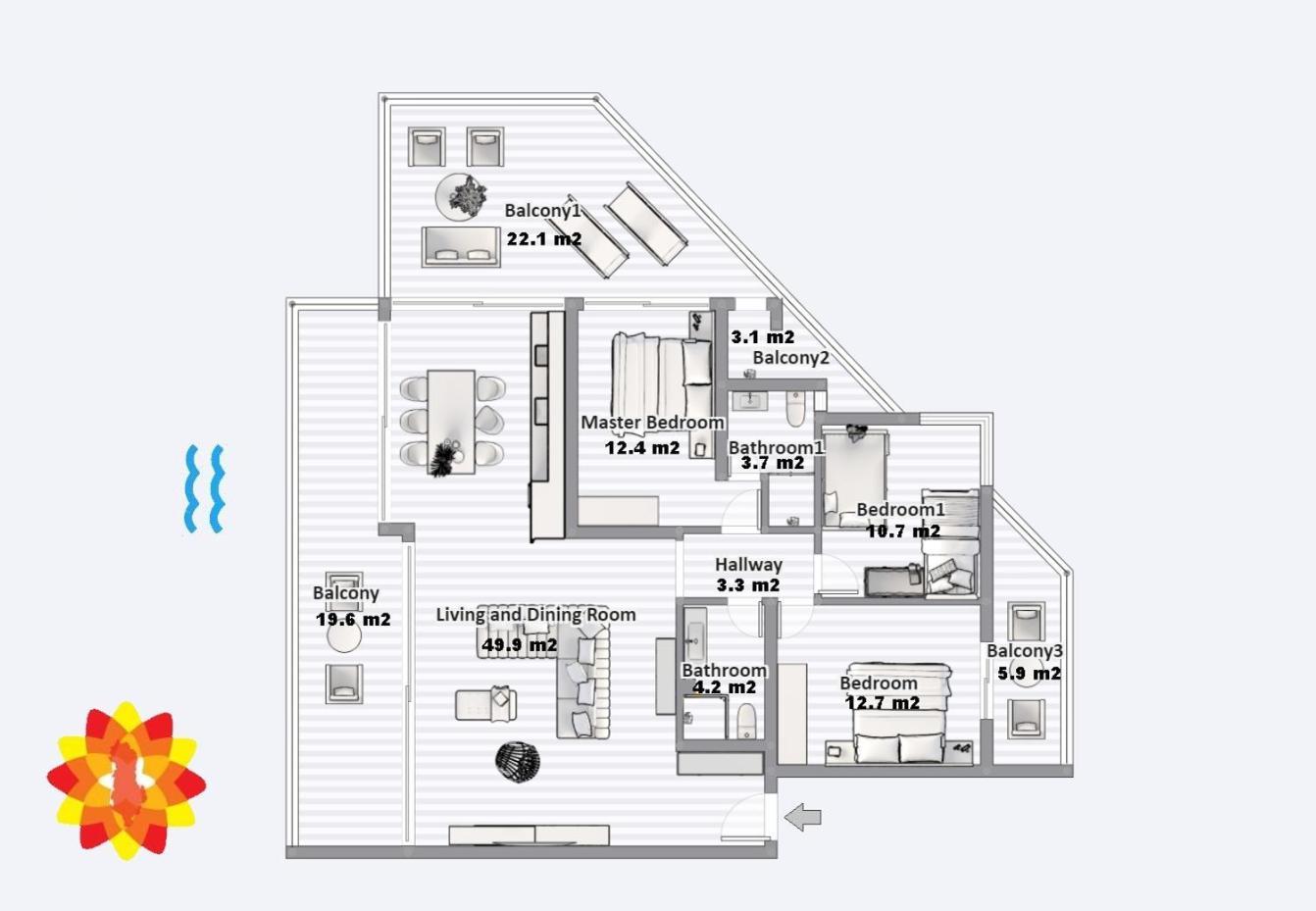 Ferienwohnung Infinity Sea View Penthouse Sarandë Exterior foto