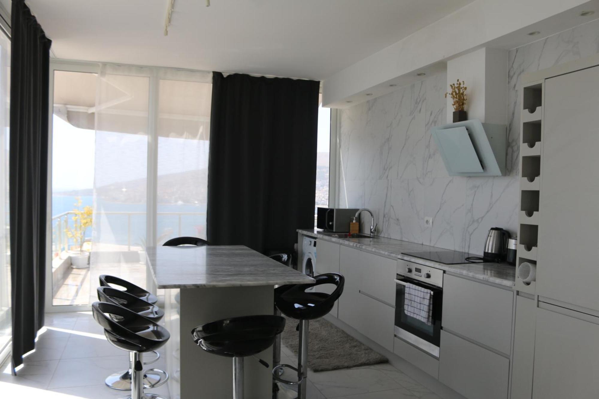 Ferienwohnung Infinity Sea View Penthouse Sarandë Exterior foto