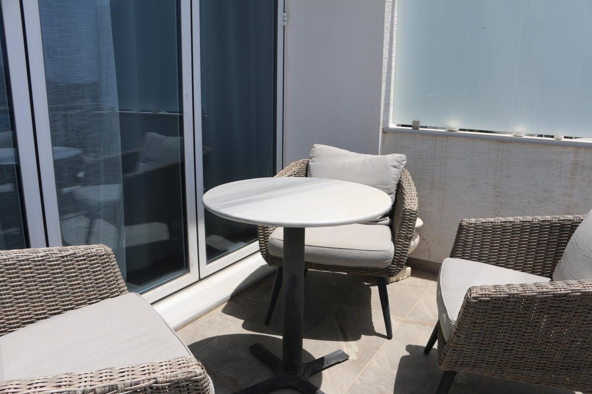 Ferienwohnung Infinity Sea View Penthouse Sarandë Exterior foto